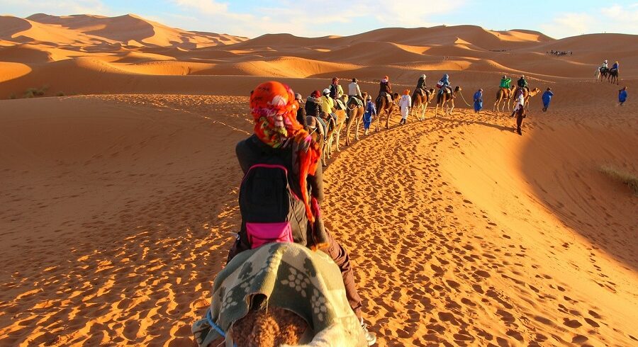 Morocco camel trekking tour 6 days trip from Marrakech to Merzouga