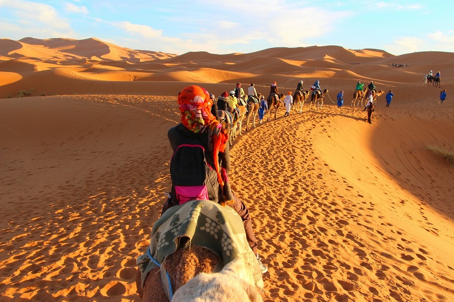 Morocco camel trekking tour 6 days trip from Marrakech to Merzouga