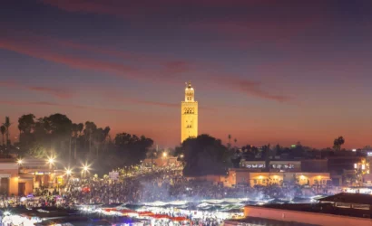 Jemaa el-Fnaa Square at Night