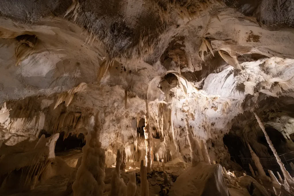 Inside of Hercules Caves in Morocco